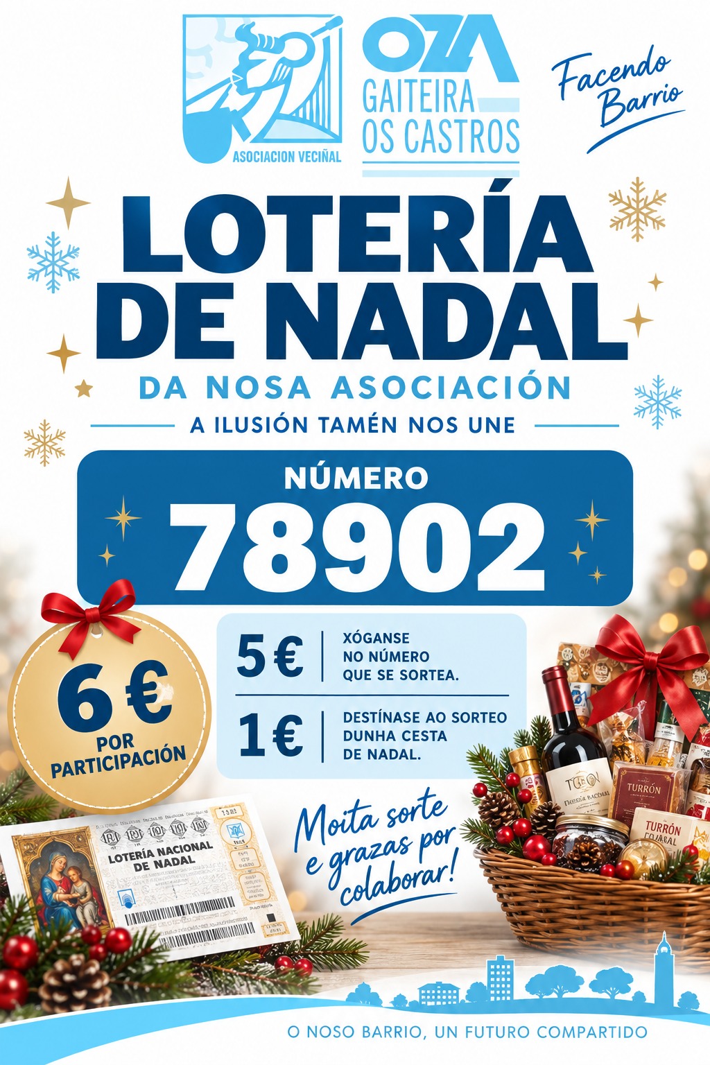 Lotería de nadal na Asociación veciñal Oza-Gaiteira-Os Castros